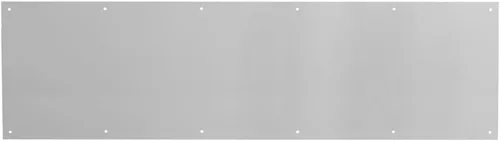 Vista 2 de Prime-Line Placa de aluminio para puerta (10 x 34 pulgadas) y placa de apoyo de puerta (6 x 34 pulgadas)
