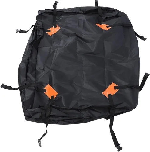 Vista 3 de Drfeify Bolsa de carga para techo de automóvil, tela Oxford 600D, con alfombrilla antideslizante, ideal para acampar y viajar