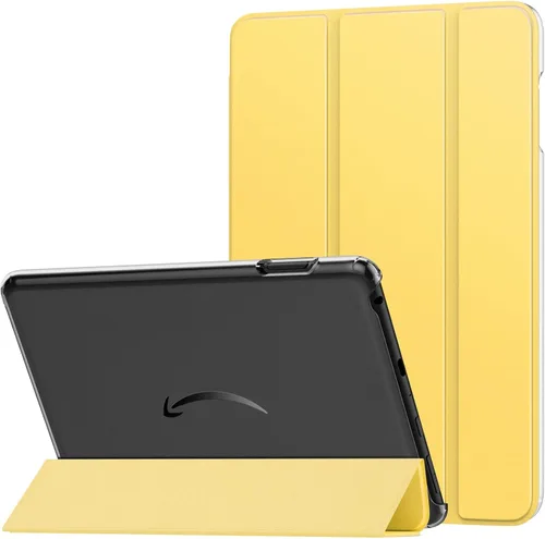 Vista 18 de MoKo Funda para tablet Amazon Kindle Fire HD 8 y 8 Plus (12/10ª generación, 2024/2022/2020) de 8 pulgadas, funda de piel sintética con triple