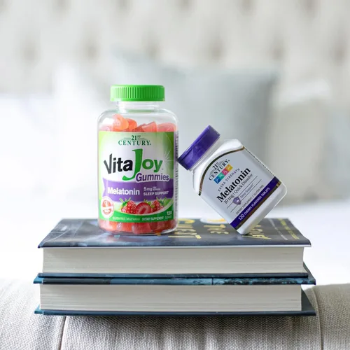 Vista 5 de 21st Century, Tabletas de melatonina de disolución rápida de 10 mg, blanco, cereza, 120 unidades (paquete de 2)