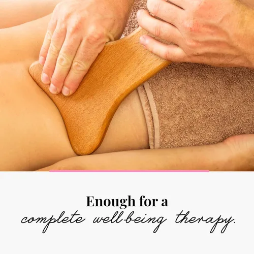 Vista 6 de tuuli Accessories Maderotherapy Wooden Set Massager Cup Massage Ventouse Roller Cellulite Lymphatic Drainage Device