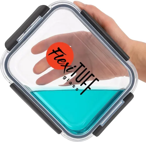 Vista 7 de Juego de 20 recipientes de almacenamiento de alimentos (10 herméticos y 10 tapas), recipientes para almuerzo, recipientes de preparación de comidas