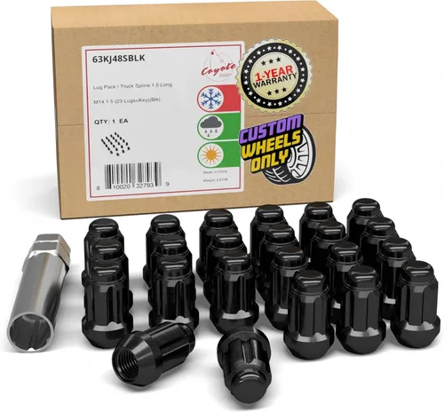 Vista 17 de Wheel Accessories Parts 23 tuercas hexagonales dobles cromadas de 1/2 a 20 hilos de 1.378 in y 1.38 pulgadas de largo, llave hexagonal doble cromada