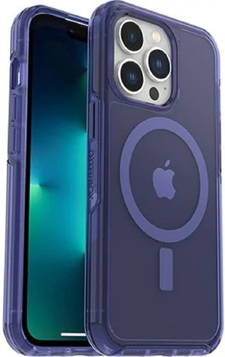 Vista 16 de OtterBox Symmetry Series + - Funda antimicrobiana transparente con MagSafe para iPhone 13 Pro, polvo de estrellas