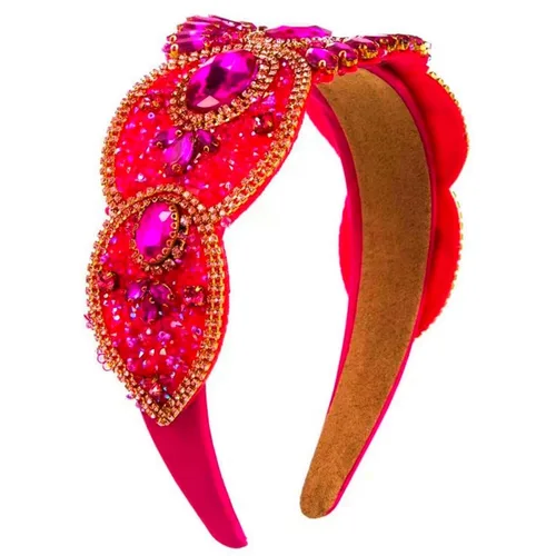 Vista 15 de Diadema de moda para mujer, diadema decorativa de diamantes de imitación anchos para mujer, accesorios para el cabello para mujeres y niñas