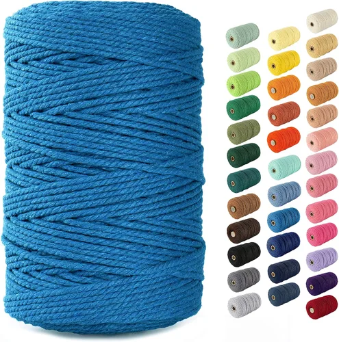 Vista 95 de Nook Theory Hilo de macramé de 3mm 109 yardas - Cuerda de macramé suave de 4mm, 5mm perfecta para nudos - Suministros de macramé para colgadores