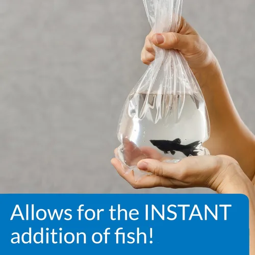 Vista 3 de API QUICK START - Botella de bacterias nitrificantes para acuario de agua dulce y salada, botella de 1 onza, azules y morados