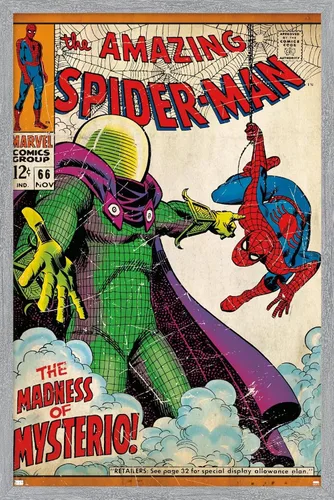 Vista 14 de Marvel Comics Spider-Man - Póster de pared Amazing Spider-Man #66, 22.4 pulgadas de largo x 14.7 pulgadas de ancho, versión premium sin marco