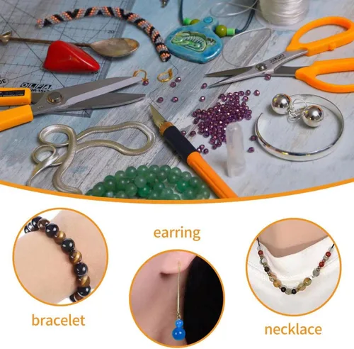 Vista 6 de 100 cuentas de ópalo de 0.236 pulgadas (0.236 in), cuentas redondas sueltas para manualidades y fabricación de joyas