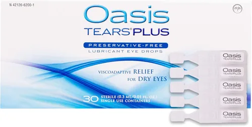 Oasis lágrimas Plus preservative-free Lubricante Ojo gotas, 30 contenedores, 0,3 ml/0,01 FL oz