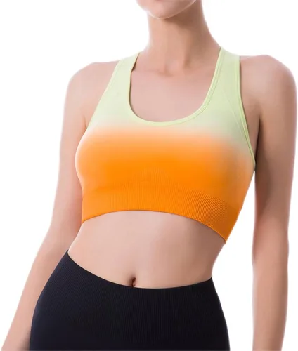 Sports Bras for Women, Seamless Padded Racerback Sports Bras for Yoga Gym Running and Workout