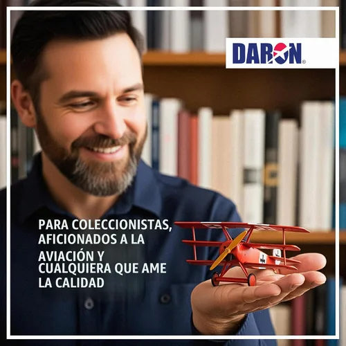Vista 9 de Sello postal Daron Fokker Dr.I Red Baron 1/63 Die-Cast Collectible WWI Fighter Plane con soporte de exhibición, perfecto para mayores de 14 años