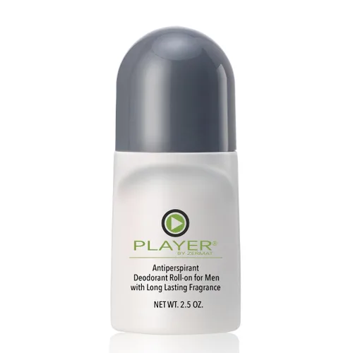Zermat Jugador, Desodorante Roll-On, Antitranspirante 24 h, 2.5 Oz.
