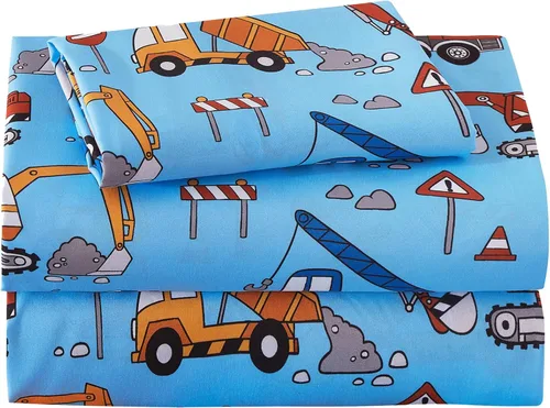 Softan Juego de sábanas para niños, juego de sábanas individuales de 3 piezas, sábana bajera de microfibra con correas de esquina, transpirable y