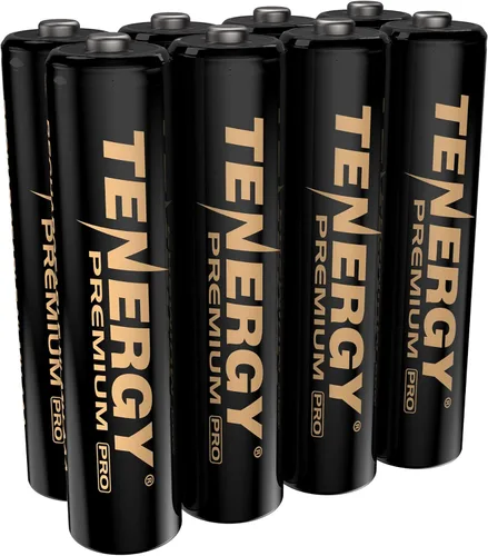 Vista 11 de Tenergy Premium PRO - Pilas AAA recargables de alta capacidad, batería NiMH AAA de 1100 mAh, paquete de 4 baterías recargables