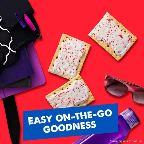 Vista 6 de Pop-Tarts Pastelillos para tostar, glaseados de frambuesa, 13.5 onzas (12 unidades)