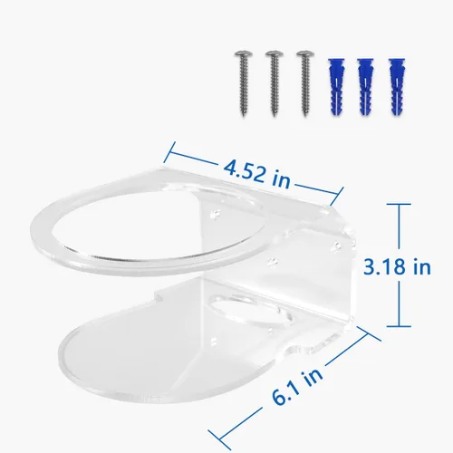 Vista 5 de HOLACA - Soporte de pared para TP-Link Deco X20 X55 X55 Pro X60 X68 WiFi 6 Mesh WiFi (AX1800, AX3000, AX3600), soporte acrílico simple y resistente