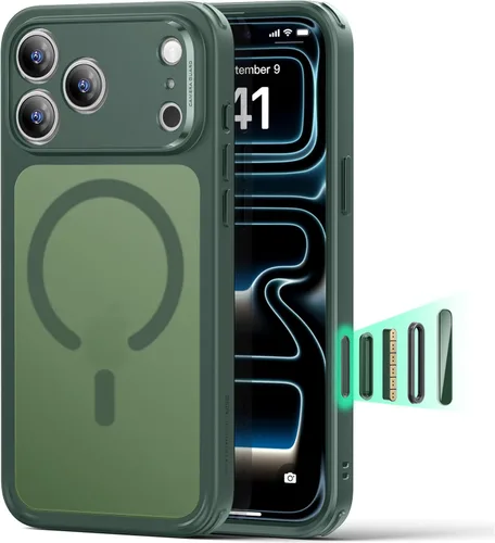 Vista 11 de ESR Funda para iPhone 11, compatible con MagSafe, protección de grado militar a prueba de golpes, funda magnética para iPhone 11, funda híbrida