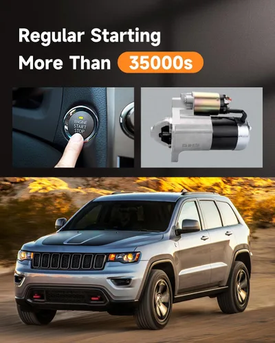 Vista 6 de OCPTY Arrancadores de arranque compatibles 17866 SMT0296 2003-2004 para Jeep Grand Cherokee 4.7L