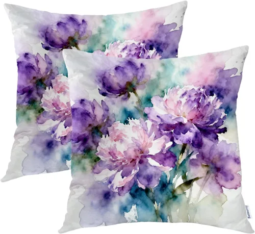 Vista 29 de Batmerry Ancient Egyptian Symbols Throw Pillow Covers, Rich in Hieroglyphics Decorative Pillow Covers Digital Printing Blended Fabric for Couch Sofa