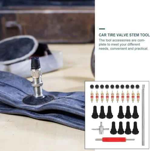 Vista 6 de Car Tire Stem Tool Kit 413pcs Set with Valve Core Remover for Auto Tire Repair and Maintenance