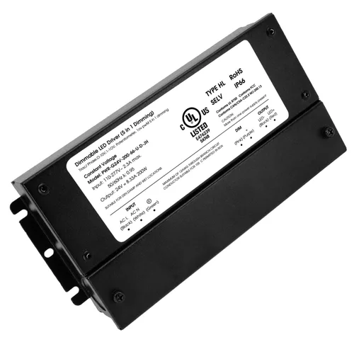 Vista 9 de HitLights Controlador LED regulable de 200 W, transformador electrónico, fuente de alimentación de 120 V CA a 12 V CC para tira de luz LED