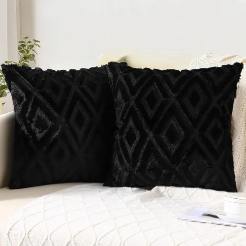 Vista 16 de Pallene Juego de 2 fundas de almohada de color beige de verano de 16 x 16 pulgadas, fundas decorativas de piel sintética suave para sofá, cama, sala