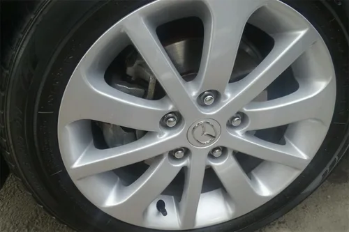 Vista 7 de Juego de 4 tuercas de espárrago cromadas M12x1.5 para rueda compatibles con Mazda 2, Mazda 3, Mazda 5, Mazda 6, CX-5 CX-7 CX-9 CX5 CX9 MPV MX-5