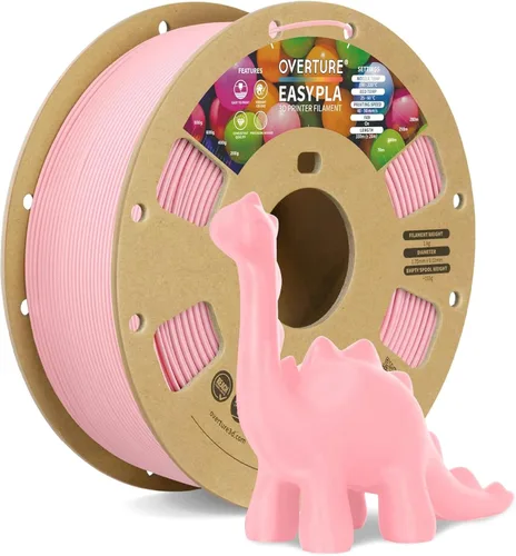 Vista 21 de OVERTURE - Filamento de ácido poliláctico (Easy PLA) para impresora 3D de 1.75 mm, bobina de cartón de 2.2 libras, precisión dimensional +/- 0.02