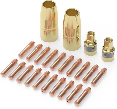 YESWELDER Kit de accesorios para pistola de soldadura MIG de 0.023" Punta-Boquilla-Difusor para Miller Millermatic M-100/150 Hobart H-9/10