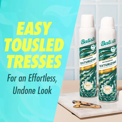Vista 3 de Batiste Champú seco texturizante, refresca y añade agarre y textura para cabello despeinado playero, 3.81 onzas