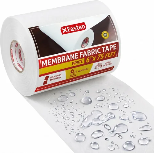 XFasten Hoja de membrana impermeabilizante, cinta de membrana impermeabilizante de ducha de 6 "x 75 pies para baldosas de contrapiso, capa inferior