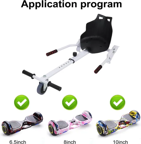 Vista 7 de Patinete de equilibrio, scooter de equilibrio automático de dos ruedas, accesorio de asiento para aeropatineta, accesorio de kart para aeropatineta