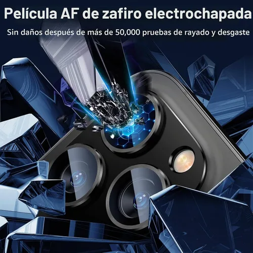 Vista 5 de UniqueMe - Protector de lente de cámara para iPhone 13 Pro/iPhone 13 Pro Max, [fuerte protección contra caídas] [no se cae fácilmente] Cubierta