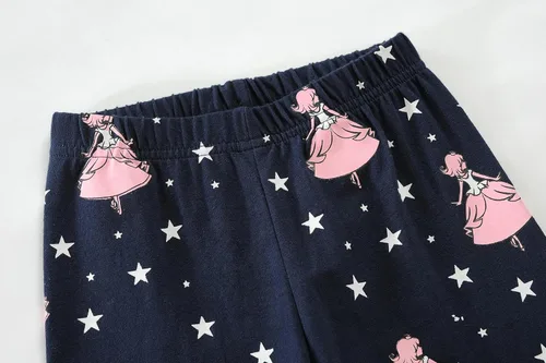 Vista 6 de DDSOL Conjunto de pijamas de manga larga para niñas pequeñas, pijamas de algodón para bebés, cálidas