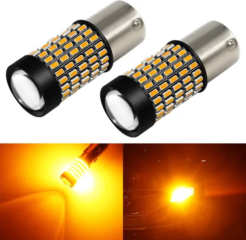 PHINLION 1156 Bombillas LED de señal de giro súper brillantes 3014 103-SMD BA15S P21W 1156 7506 Bombilla LED con proyector para luces intermitentes,