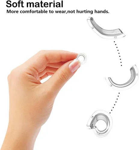 Vista 2 de Invisible Ring Size Adjuster for Loose Rings Ring Adjuster Fit Wide Rings with Jewelry Polishing Cloth