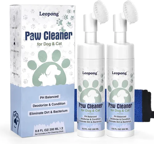 Vista 11 de Kit de cuidado de patas de perro Leopong - Limpiador y bálsamo para cuidado de lavadora de patas para mascotas (1 paquete de bálsamo para perros)