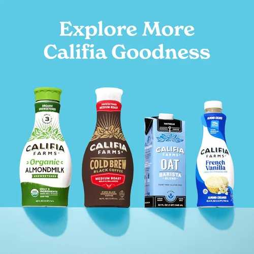Vista 7 de Califia Farms - Crema para café de leche de almendra y avellana con crema de coco
