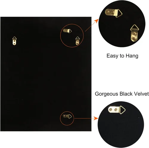 Vista 7 de Ruomeng Espejo de pared rectangular, 16 x 20 pulgadas, diamante de cristal aplastado, baño, entrada y dormitorio