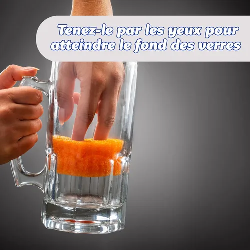 Vista 6 de Scrub Daddy Colores: limpieza con código de color, FlexTexture, suave en agua tibia, firme en frío, limpieza profunda, apto para lavavajillas