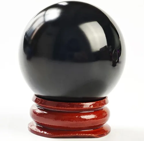 Vista 15 de Feng Shui - Bola de cristal multicolor de 1.575 in, cuentas mágicas naturales raras asiáticas, esfera curativa, globo de cuarzo, bolas de fotografía