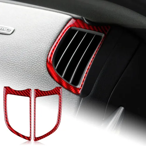 Vista 10 de AIRSPEED para Porsche Panamera 2010-2016, cubierta de marco de pantalla de navegación, botón de consola central del coche, adhesivo de marco