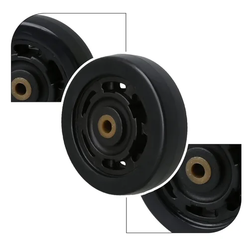 Vista 5 de Juego de 2 ruedas de repuesto para maleta de equipaje de PVC, ruedas giratorias, rodamientos, kits de reparación de 2 (2)