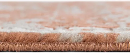 Vista 5 de Unique Loom Colección Nyla - Alfombra de área - Smile (Runner 2 pies 0 pulgadas x 6 pies 0 pulgadas, rosa salmón/negro)