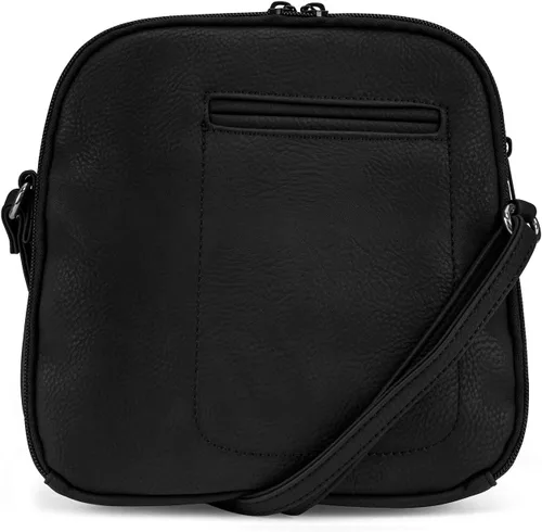 Vista 6 de Multisac Mini bandolera MultiSac North South con cremallera alrededor para mujer Negro