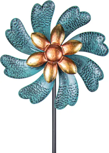 Molinillo de viento, adecuado para decorar tu patio, césped y jardín | 45.7" Metal Wind Spinners with Kinetic Design, Smooth Rotation, Easy