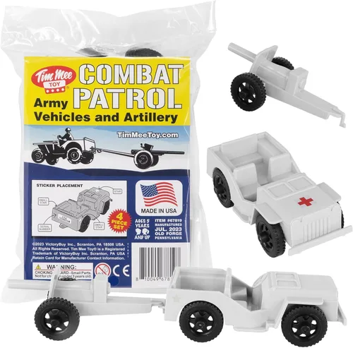Vista 15 de TimMee Combat Patrol Willys & Artillery - Juego negro de 4 piezas fabricado en Estados Unidos