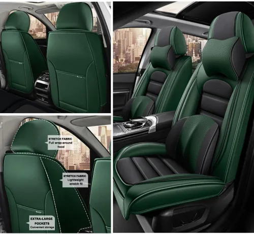 Vista 17 de 5 fundas de asiento para Lexus is 250C 2010-2015, fundas de asiento de automóvil de cuero, impermeables, antideslizantes, fundas de asiento