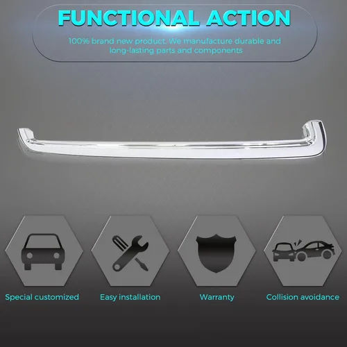 Vista 5 de Panel de capó delantero cromado compatible con Chevrolet Aveo Fit 96649250 GM1235108 2007-2011